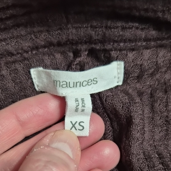 Maurices Women's Burgundy Cardigan Sweater Size XS - Picture 9 of 11